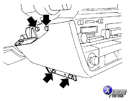 Radio console removed